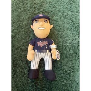 MLB Bleacher Creatures Minnesota Twins Joe Mauer Number 7 Plush Doll Figure NWT